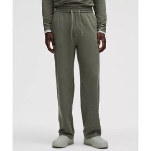 Lululemon Mens Soft Jersey Pant M Heather Green Classic Fit 33 Inseam